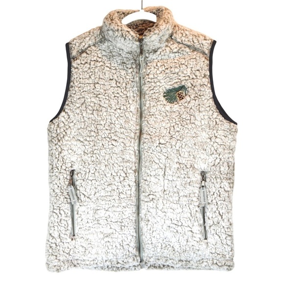 Wild Wings Lightweight SOFT Sherpa Zip Vest, Cream Color Small NEVER WORN - Picture 1 of 11